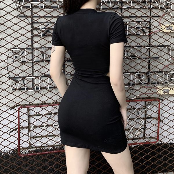 sext slim streetwear short sleeve hollow out irregular dreess women gothic dark splice chain bodycon autumn mini drees, Black;gray
sext slim streetwear short sleeve hollow out irregular dreess women gothic dark splice chain bodycon autumn mini drees, Black;gray