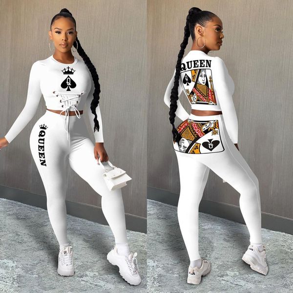 Female Training 2 Piece Long-sleeve Card Printing Set Jogging Suit Pants D31x, Gray
Female Training 2 Piece Long-sleeve Card Printing Set Jogging Suit Pants D31x, Gray