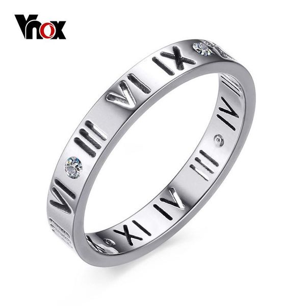 wedding rings vnox women's roman numbers elegant stainless steel cz gold color female alliance jewelry, Slivery;golden
wedding rings vnox women's roman numbers elegant stainless steel cz gold color female alliance jewelry, Slivery;golden