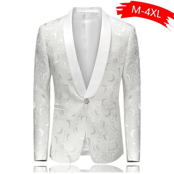 men's suits & blazers wedding prom for men slim fit masculino abiti uomo blazer botton single button white stylish suit jacket, White;black
men's suits & blazers wedding prom for men slim fit masculino abiti uomo blazer botton single button white stylish suit jacket, White;black