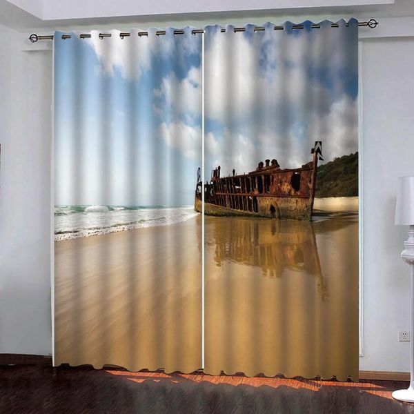 curtain & drapes 3d digital print dilapidated steamship on the beach for living room bedroom home decoration custom curtains
curtain & drapes 3d digital print dilapidated steamship on the beach for living room bedroom home decoration custom curtains