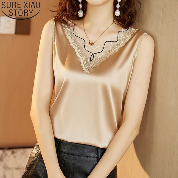 plus size solid silk satin blouse women v-neck embroidery lace women summer casual clothes vintage blusas 13735 210527, White
plus size solid silk satin blouse women v-neck embroidery lace women summer casual clothes vintage blusas 13735 210527, White