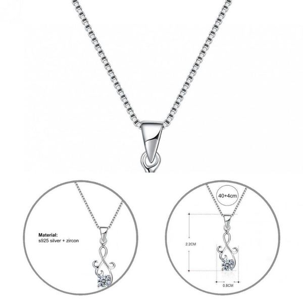 pendant necklaces lightweight jewelry accessories shiny cubic zirconia necklace for going out, Silver
pendant necklaces lightweight jewelry accessories shiny cubic zirconia necklace for going out, Silver
