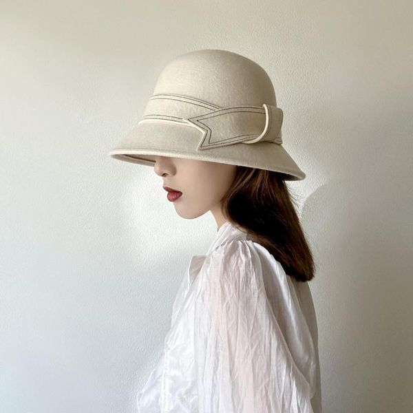 wide brim hats 202110-2508689 grace autumn winter japan style bowknot lady bucket cap women leisure hat, Blue;gray
wide brim hats 202110-2508689 grace autumn winter japan style bowknot lady bucket cap women leisure hat, Blue;gray