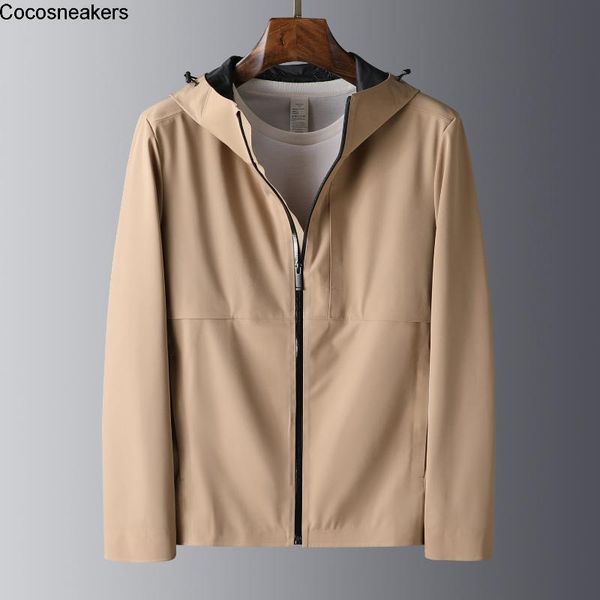 men's jackets high end texture crisp no iron windproof fabric autumn outdoor casual jacket thin hooded, Black;brown
men's jackets high end texture crisp no iron windproof fabric autumn outdoor casual jacket thin hooded, Black;brown