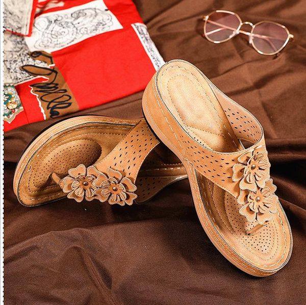 sandals women soft bottom wedges shoes for summer heels flip flops flower platform sandalias mujer wedge heel slippers, Black
sandals women soft bottom wedges shoes for summer heels flip flops flower platform sandalias mujer wedge heel slippers, Black