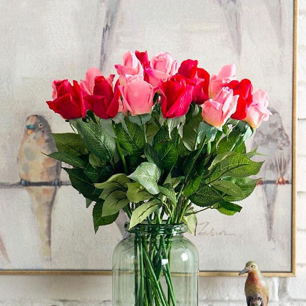 decorative flowers & wreaths 5pcs real touch pu rose artificial flower bouquet for home decor wedding decoration diy
decorative flowers & wreaths 5pcs real touch pu rose artificial flower bouquet for home decor wedding decoration diy