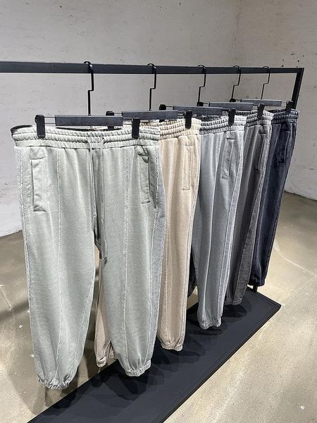 men's pants high street washed spliced vintage men loose elastic drawstring waist straight retro casual full four seasons trousers, Black
men's pants high street washed spliced vintage men loose elastic drawstring waist straight retro casual full four seasons trousers, Black