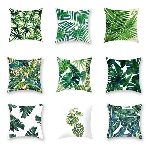 tropical plants pillow case polyester decorative pillowcases green leaves throw pillow cover square 45*45cm poszewki na poduszki
tropical plants pillow case polyester decorative pillowcases green leaves throw pillow cover square 45*45cm poszewki na poduszki