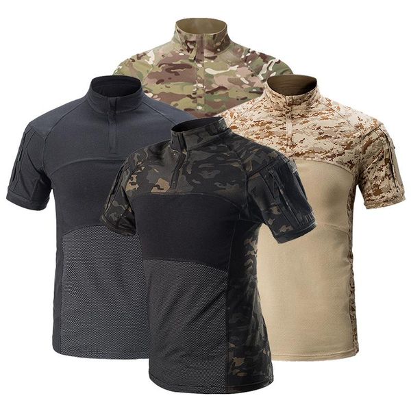 camouflage army short sleevet-shirt men russian soldier original field hunting shirts summer tactical camo cotton tee, Gray;blue
camouflage army short sleevet-shirt men russian soldier original field hunting shirts summer tactical camo cotton tee, Gray;blue