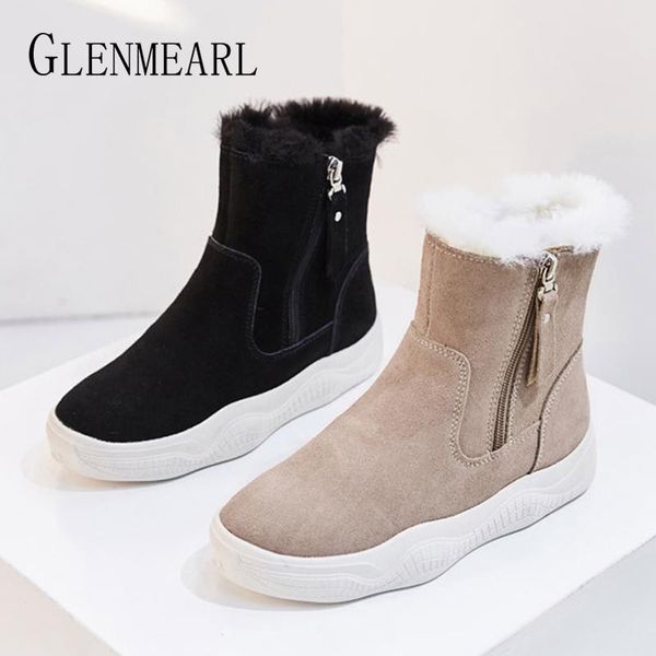 boots genuine leather women ankle female suede natural fur warm snow zipper comfortable winter ladies shoes size 40 2021, Black
boots genuine leather women ankle female suede natural fur warm snow zipper comfortable winter ladies shoes size 40 2021, Black