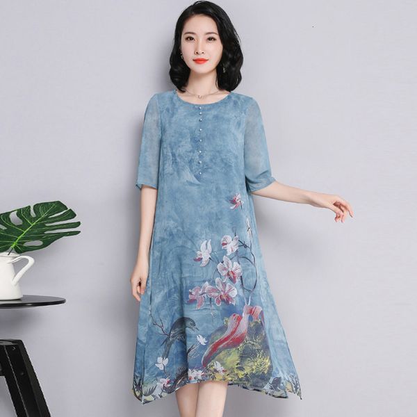 2021 new women summer silk print l-5xl large size fashion elegant loose casual o-neck half sleeve female es 20j0, Black;gray
2021 new women summer silk print l-5xl large size fashion elegant loose casual o-neck half sleeve female es 20j0, Black;gray