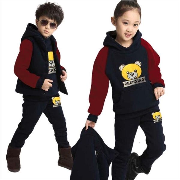 kids suit three pieces of children sets boys girls thickened cashmere sweater pant vest sport 3 12 ages clothing, White
kids suit three pieces of children sets boys girls thickened cashmere sweater pant vest sport 3 12 ages clothing, White