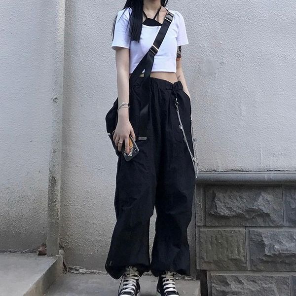 women's pants & capris korean ins harajuku hip hop bf pocket black trousers jogger clothes sweatpants drop vintage streetwear punk wome, Black;white
women's pants & capris korean ins harajuku hip hop bf pocket black trousers jogger clothes sweatpants drop vintage streetwear punk wome, Black;white