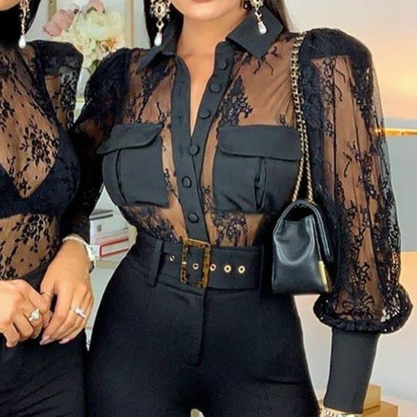 black crop shirt blouses see through transparent long sleeves with sheer mesh bluas women fashion spring summer, White
black crop shirt blouses see through transparent long sleeves with sheer mesh bluas women fashion spring summer, White