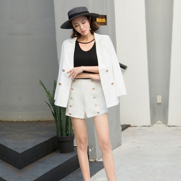 spring and korean autumn casual wild temper ladies women women's shorts solid color suit uwmr, Gray
spring and korean autumn casual wild temper ladies women women's shorts solid color suit uwmr, Gray