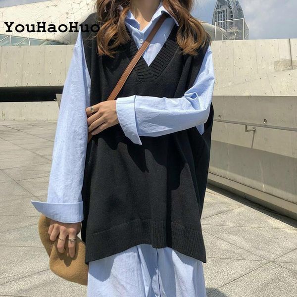 women's vests sweater vest women solid v-neck loose plus size 3xl simple classic elegant office ladies ulzzang chic leisure knitting, Black;white
women's vests sweater vest women solid v-neck loose plus size 3xl simple classic elegant office ladies ulzzang chic leisure knitting, Black;white