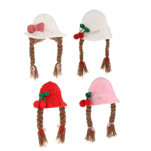 caps & hats children's knitted hat baby girls cute wig big braid kids winter soft warm girl boy bowknot crochet birthday gift, Yellow
caps & hats children's knitted hat baby girls cute wig big braid kids winter soft warm girl boy bowknot crochet birthday gift, Yellow