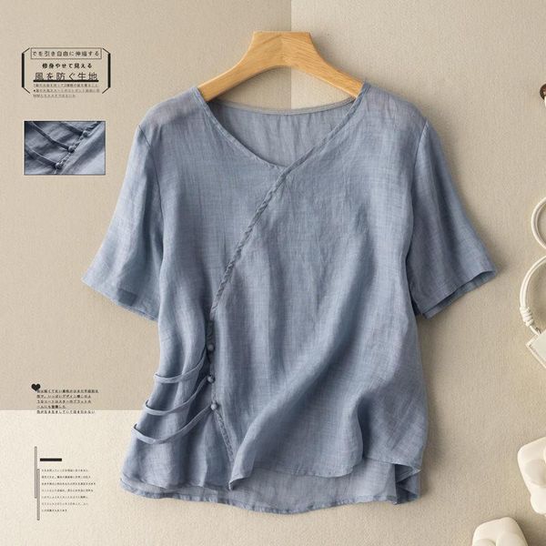 women's blouses & shirts 2021 arrival summer arts style women v-neck short sleeve blouse all-matched patchwork cotton linen casual w512, White
women's blouses & shirts 2021 arrival summer arts style women v-neck short sleeve blouse all-matched patchwork cotton linen casual w512, White