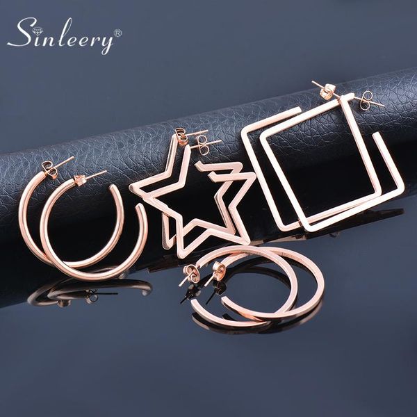 hoop & huggie sinleery square pentagram round earrings women party wear jewelry stainless steel 2021 arrival es188 ssk, Golden;silver
hoop & huggie sinleery square pentagram round earrings women party wear jewelry stainless steel 2021 arrival es188 ssk, Golden;silver