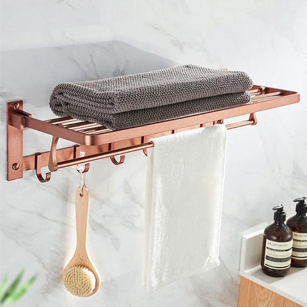 towel racks aluminum holder bathroom shower shelf foldable 2 tier rack with 6 hooks wall mounted storage hanger golden silver
towel racks aluminum holder bathroom shower shelf foldable 2 tier rack with 6 hooks wall mounted storage hanger golden silver