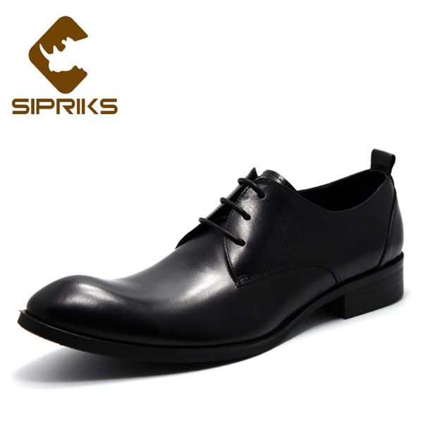 dress shoes sipriks big szie euro 37-45 genuine leather for men classic brown derby pointed toe work social, Black
dress shoes sipriks big szie euro 37-45 genuine leather for men classic brown derby pointed toe work social, Black