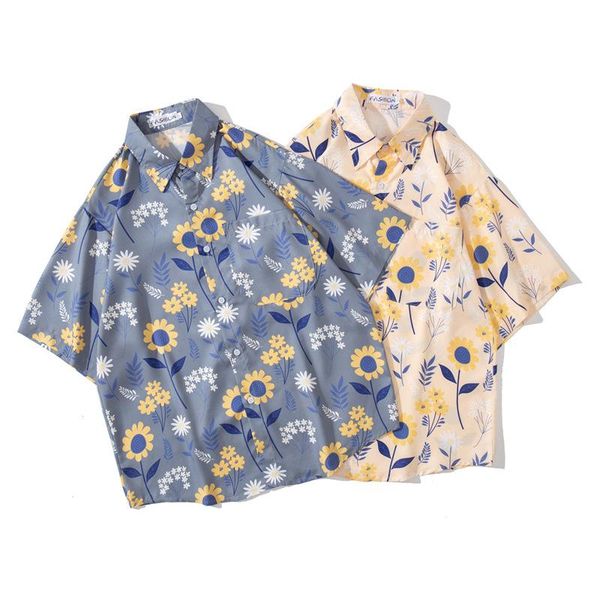 men's casual shirts men clothing 2021 seaside holiday style short-sleeved flower shirt hawaiian beach loose retro, White;black
men's casual shirts men clothing 2021 seaside holiday style short-sleeved flower shirt hawaiian beach loose retro, White;black