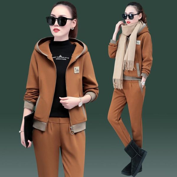 women's two piece pants winter 2021 brand velvet fabricthickened fleece suit women track hoodies and fat sister sportswear 3 sets, White
women's two piece pants winter 2021 brand velvet fabricthickened fleece suit women track hoodies and fat sister sportswear 3 sets, White