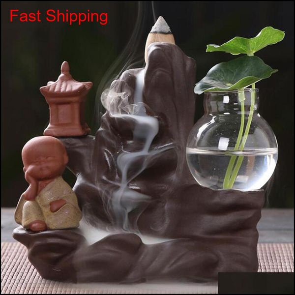 backflow incense burner holder ceramic little monk small buddha waterfall sandalwood censer creatives home decor with 10 cones b3wt3 ubgjl
backflow incense burner holder ceramic little monk small buddha waterfall sandalwood censer creatives home decor with 10 cones b3wt3 ubgjl