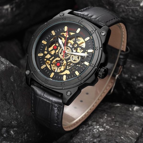 skeleton mechanic wristwatch for men steampunk luxury watch vintage retro male auto self-winding reloj hombre montre wristwatches, Slivery;brown
skeleton mechanic wristwatch for men steampunk luxury watch vintage retro male auto self-winding reloj hombre montre wristwatches, Slivery;brown