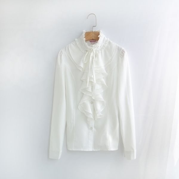 2021 s-4xl ladies chic tunic spring office ruffles shirts women long sleeve elegant work flounce blouse female blusas 210315, White
2021 s-4xl ladies chic tunic spring office ruffles shirts women long sleeve elegant work flounce blouse female blusas 210315, White