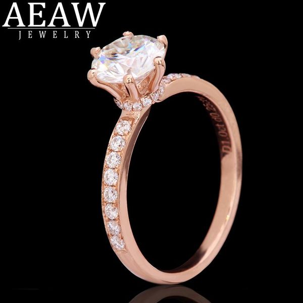 cluster rings aeaw 6.5mm 1.0ct round cut 14k rose gold yellow moissanite ring original dazzling jewelry for girl women, Golden;silver
cluster rings aeaw 6.5mm 1.0ct round cut 14k rose gold yellow moissanite ring original dazzling jewelry for girl women, Golden;silver
