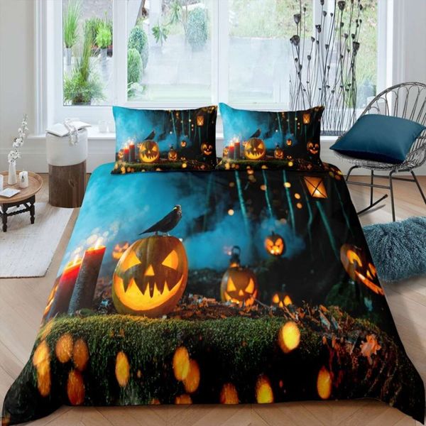 scary halloween bedding sets cartoon pumpkin duvet cover kids teens gift bed cover 2/3 piece with pillowcase home textil
scary halloween bedding sets cartoon pumpkin duvet cover kids teens gift bed cover 2/3 piece with pillowcase home textil