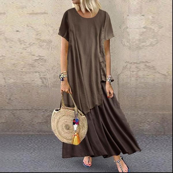 women summer short sleeve maxi long dress casual patchwork cotton linen sundress plus size kaftan vestido loose dresses, Black;gray
women summer short sleeve maxi long dress casual patchwork cotton linen sundress plus size kaftan vestido loose dresses, Black;gray