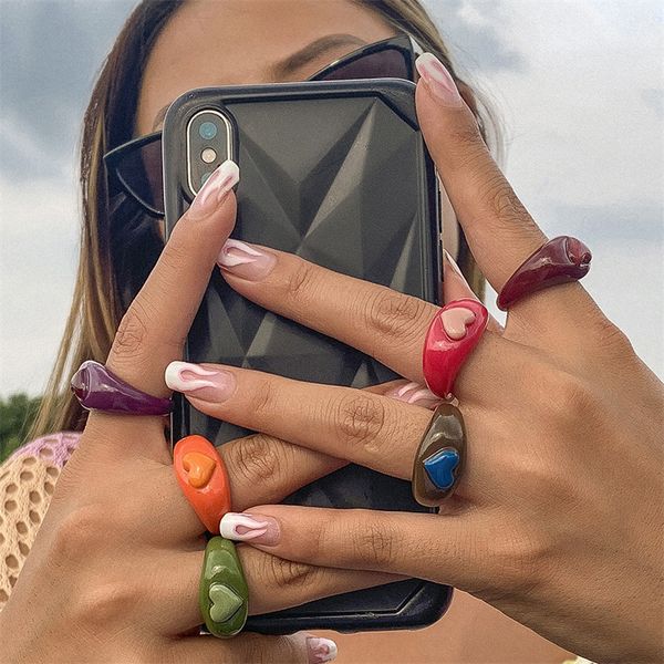 yamog candy color stereoscopic heart cluster rings european women acrylic geometric love finger ring for lovers valentine's day gift we, Golden;silver
yamog candy color stereoscopic heart cluster rings european women acrylic geometric love finger ring for lovers valentine's day gift we, Golden;silver