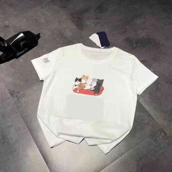 2022 factory wholesale new 21 spring and summer fashion f + five cats print age reduction lovely breathable casual couple short sleeve, White
2022 factory wholesale new 21 spring and summer fashion f + five cats print age reduction lovely breathable casual couple short sleeve, White