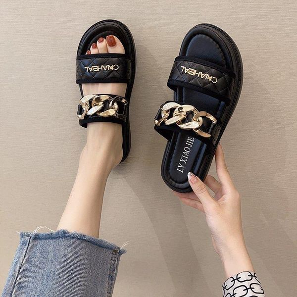 slippers women summer fashion female soft outdoor women's beach platform sandals zapatillas casa mujer, Black
slippers women summer fashion female soft outdoor women's beach platform sandals zapatillas casa mujer, Black