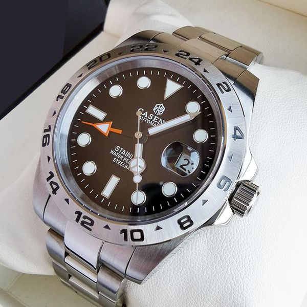 wristwatches men vintage automatic watches sapphire crystal 300m waterproof mechanical stainless steel wrist watch for male birthday gift, Slivery;brown
wristwatches men vintage automatic watches sapphire crystal 300m waterproof mechanical stainless steel wrist watch for male birthday gift, Slivery;brown