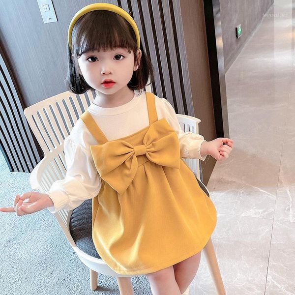 girl's dresses girls' 2021 autumn solid color long-sleeved korean version of the trendy princess dress girls foreign clothes1, Red;yellow
girl's dresses girls' 2021 autumn solid color long-sleeved korean version of the trendy princess dress girls foreign clothes1, Red;yellow