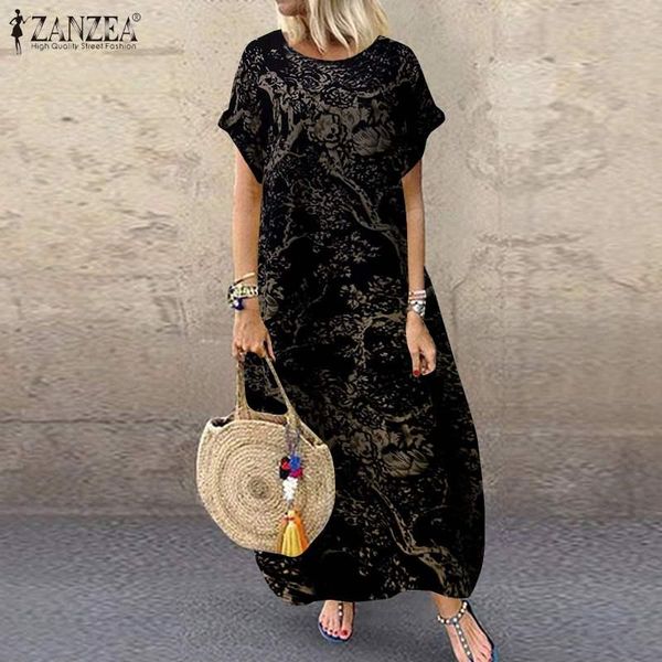 casual dresses zanzea 2021 fashion print maxi dress women's summer sundress short sleeve vestidos female o neck robe femme plus size, Black;gray
casual dresses zanzea 2021 fashion print maxi dress women's summer sundress short sleeve vestidos female o neck robe femme plus size, Black;gray
