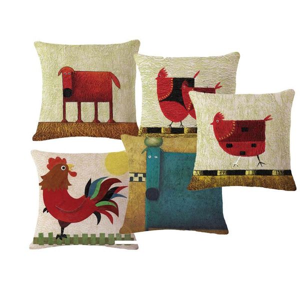 cushion/decorative pillow decorative throw case cover vintage animals cock retro cushion for sofa home decor capa para almofada 45x45cm 
cushion/decorative pillow decorative throw case cover vintage animals cock retro cushion for sofa home decor capa para almofada 45x45cm
