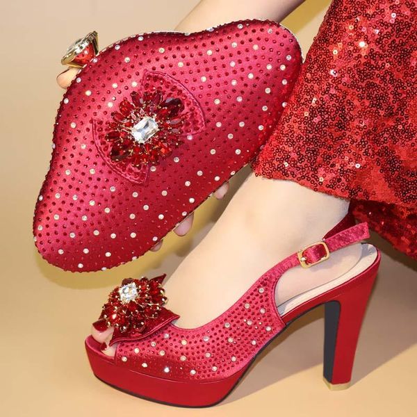 dress shoes wine color woman and bag set decorated with rhinestone italian matching bags for women party, Black
dress shoes wine color woman and bag set decorated with rhinestone italian matching bags for women party, Black
