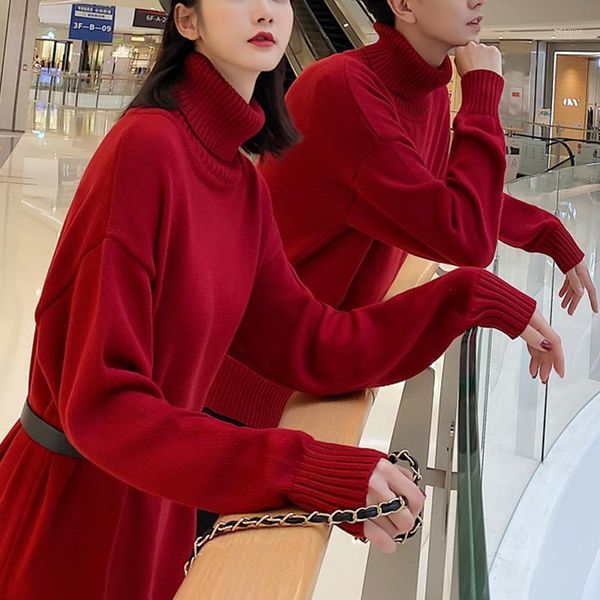 women's sweaters korean turtleneck christmas sweater for couples plus size winter pullover men women dress warm knitted outfits, White;black
women's sweaters korean turtleneck christmas sweater for couples plus size winter pullover men women dress warm knitted outfits, White;black