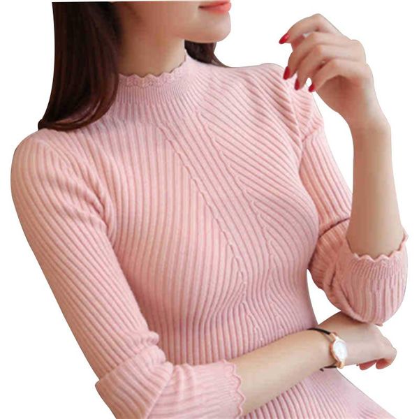 women's sweaters knitting women and pullovers solid color turtleneck slim casual ladies knitted sweater winter chic lace pullover, White;black
women's sweaters knitting women and pullovers solid color turtleneck slim casual ladies knitted sweater winter chic lace pullover, White;black
