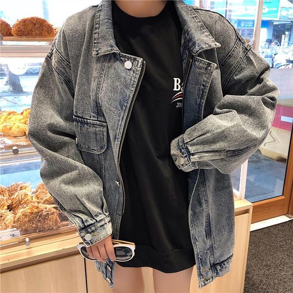 women's jackets oversized denim coat for women loose casual spring autumn female korean harajuku style bf jacket 2021 outwear clothes, Black;brown
women's jackets oversized denim coat for women loose casual spring autumn female korean harajuku style bf jacket 2021 outwear clothes, Black;brown