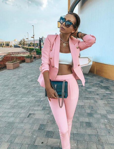 women's two piece pants female suit two-piece lapel double breasted working meeting party customizable color size (blazer trousers), White
women's two piece pants female suit two-piece lapel double breasted working meeting party customizable color size (blazer trousers), White