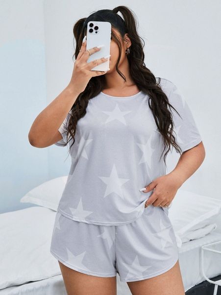 plus star print pj set 31mv#, Black;white
plus star print pj set 31mv#, Black;white