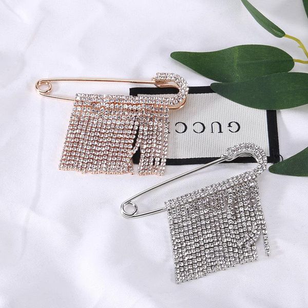 pins, brooches crystal tassel chain women's pins for women on clothing accessories jewelry, Gray
pins, brooches crystal tassel chain women's pins for women on clothing accessories jewelry, Gray