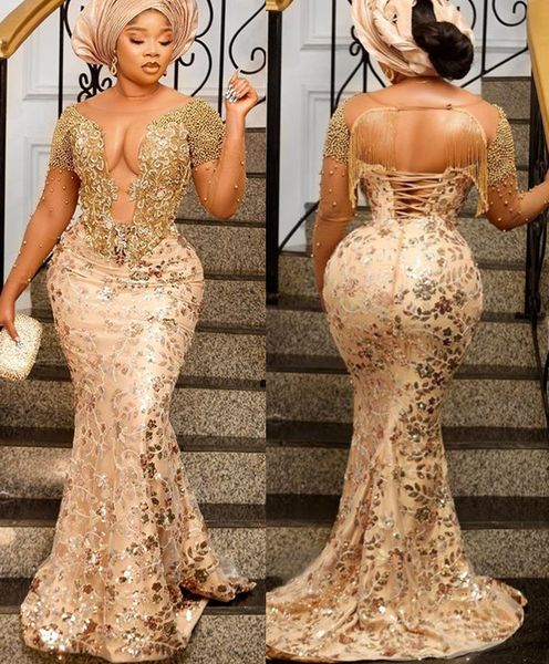 2022 plus size arabic aso ebi gold luxurious mermaid prom dresses beaded sequined lace evening formal party second reception birthday gowns, Black
2022 plus size arabic aso ebi gold luxurious mermaid prom dresses beaded sequined lace evening formal party second reception birthday gowns, Black