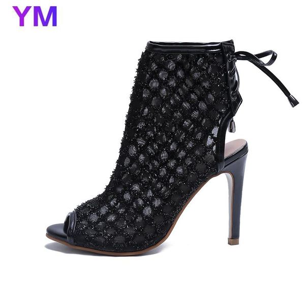 2021 spring and summer new mesh sandals stiletto heels fish mouth large size 40 open toe women's shoes in europe and america, Black
2021 spring and summer new mesh sandals stiletto heels fish mouth large size 40 open toe women's shoes in europe and america, Black